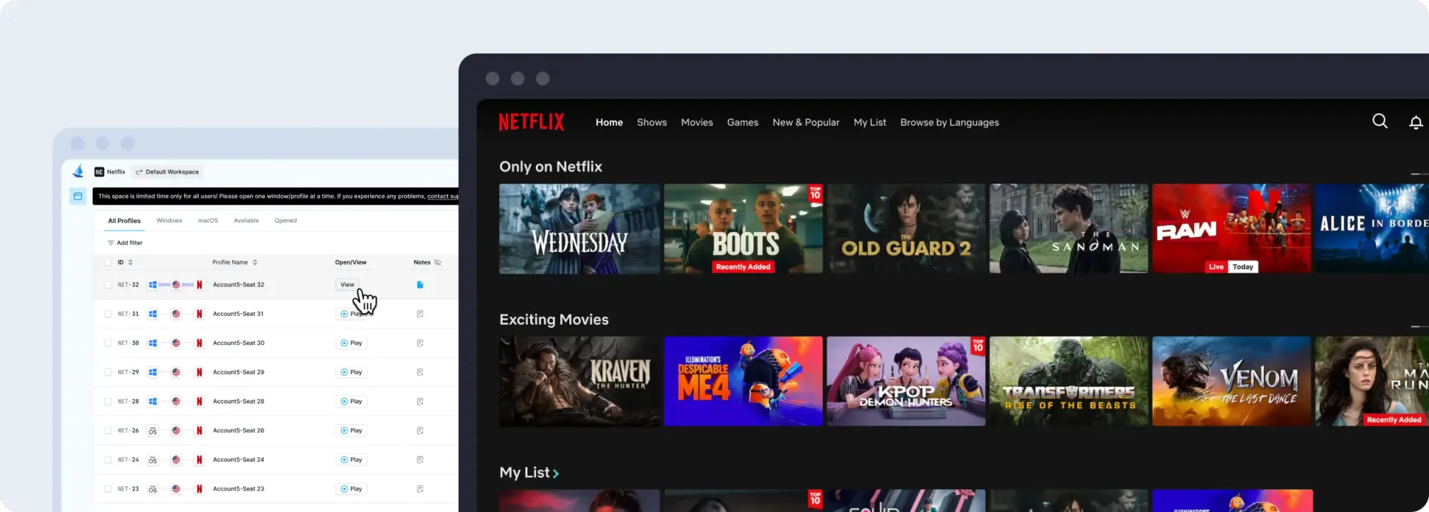 RoxyBrowser Step 3: Start Watching Immediately.webp