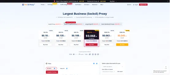 Proxies Plans Offered by PIA S5 Proxy.webp