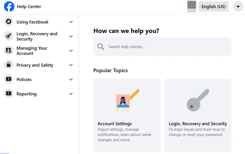 Facebook helping center.webp