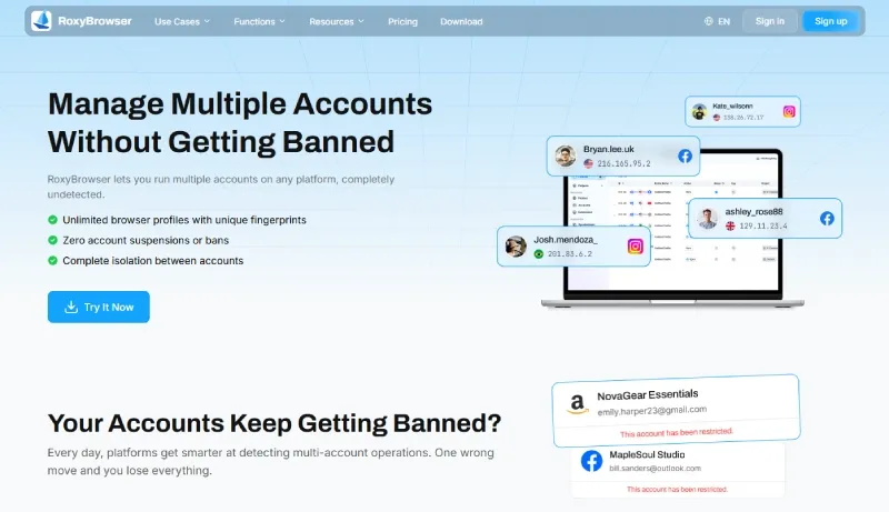 Assigning team access to multiple Snapchat accounts using password-free management tools