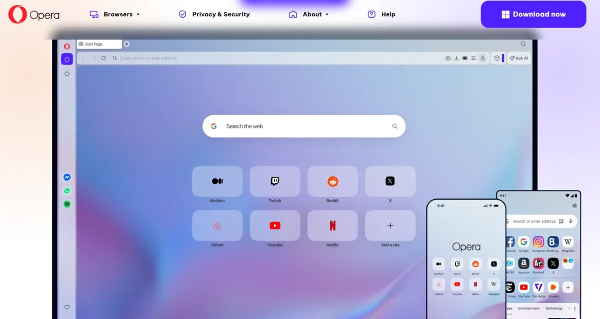 Opera page