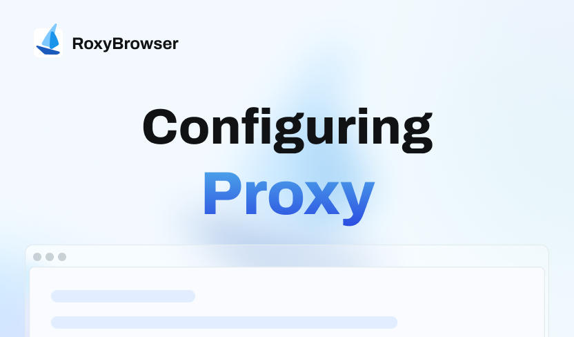 What Does Configure Proxy Mean?