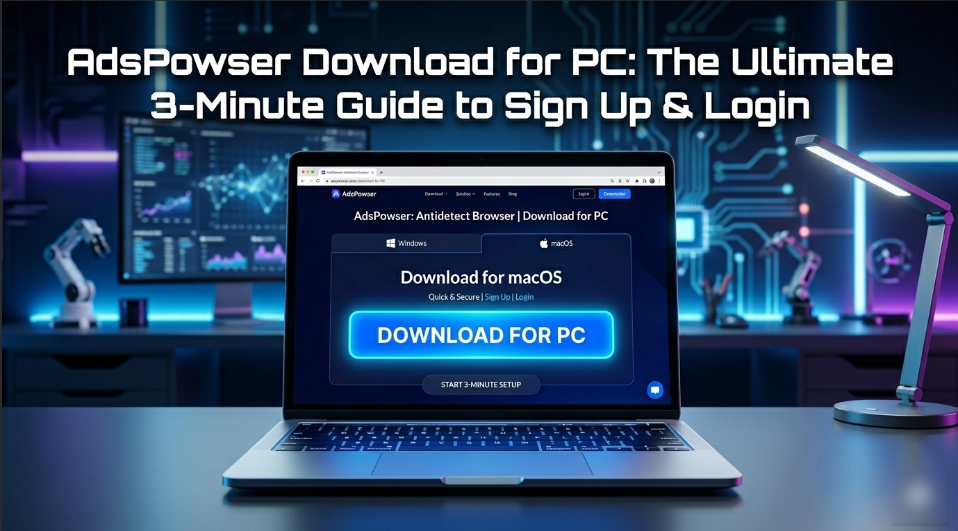 AdsPowser Download for PC: The Ultimate 3-Minute Guide to Sign Up & Login (2026)