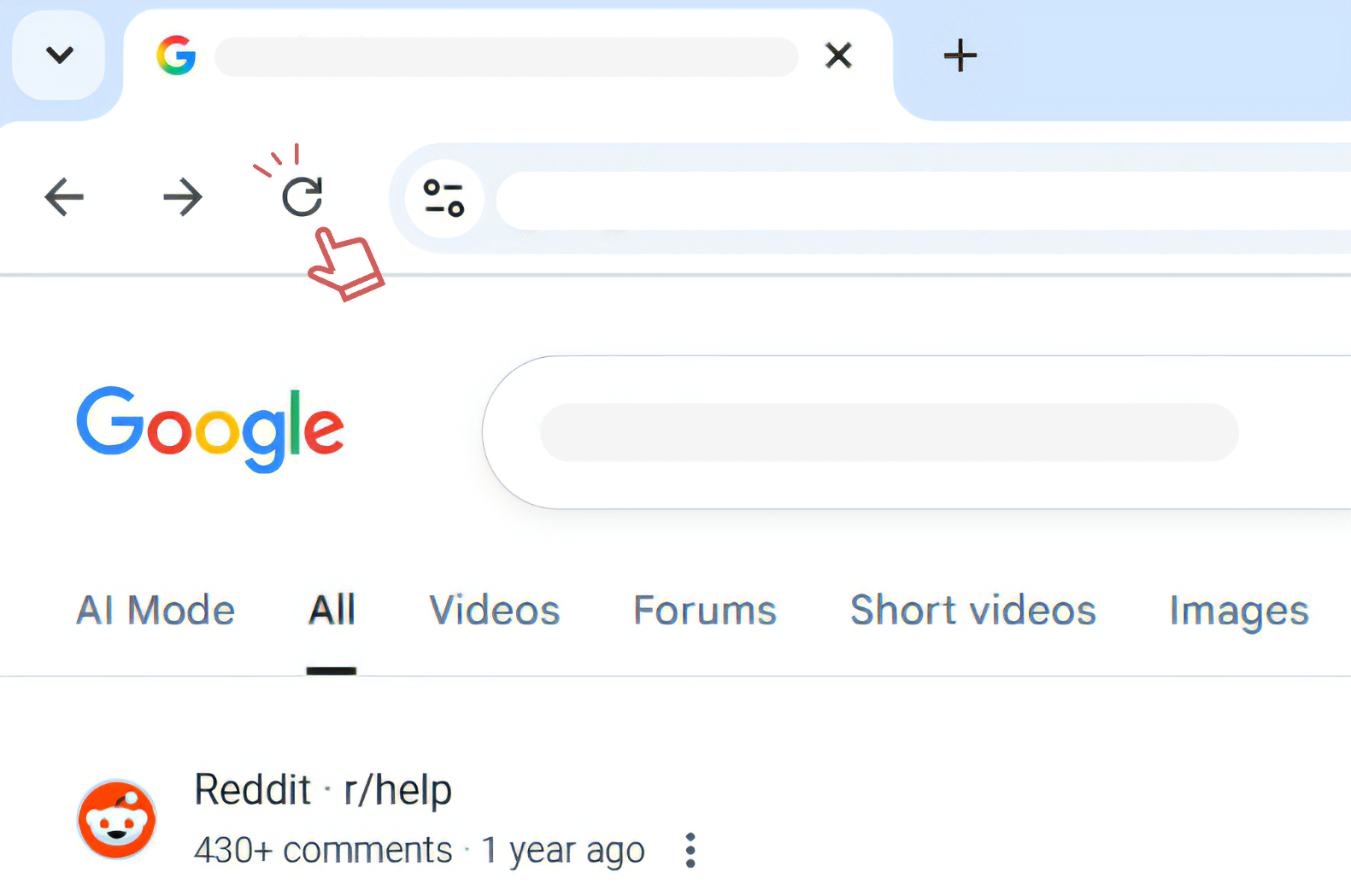 Refresh the Page on Reddit
