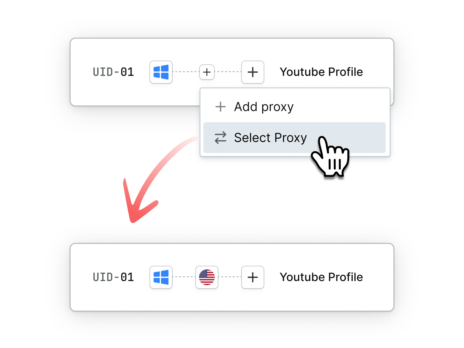 Add a free proxy to RoxyBrowser Profile to change the IP address