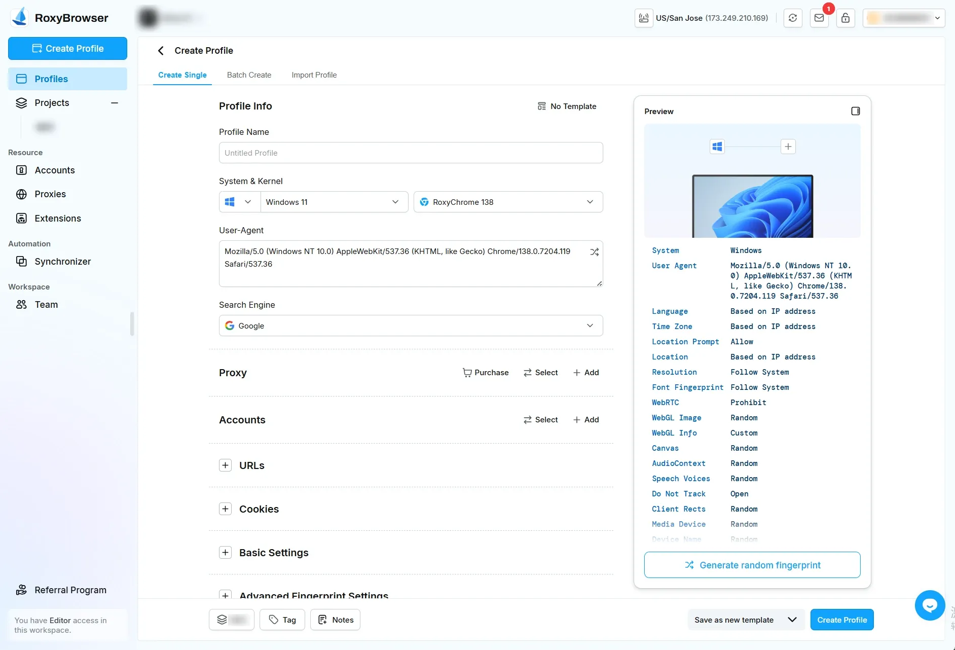 Step 2: Create a New Profile.webp