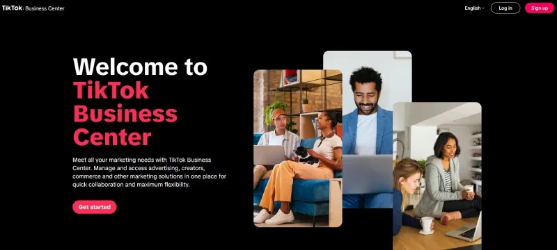 Tiktok business center screenshot