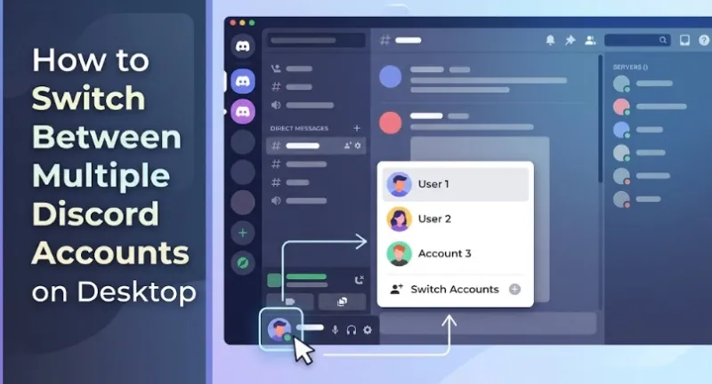 How to switch between multiple Discord accounts on desktop