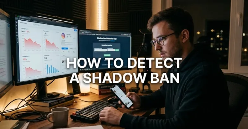 how to detect a shadow ban on your multiple Reddit accounts