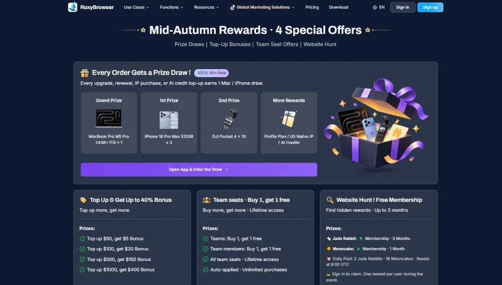 Prize of Mid-Autumn event