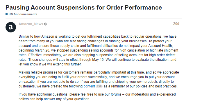 Amazon Seller Central Account Health and verification warning